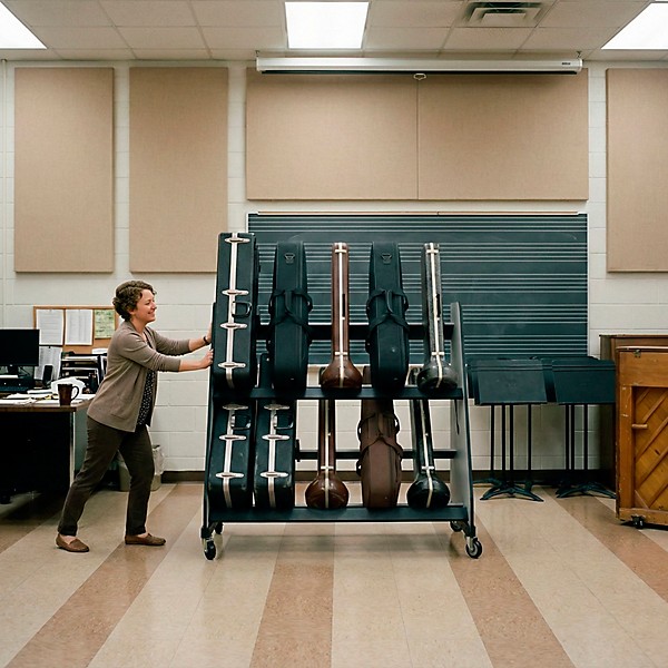 A&S Crafted Products Band Room Trombone Case Storage Rack