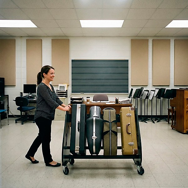 A&S Crafted Products Band Room Saxophone Case Storage Rack