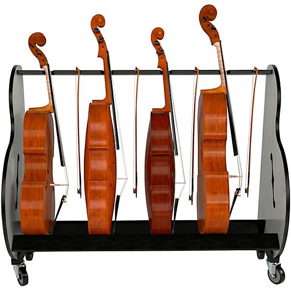 A&S Crafted Products Band Room 4 Cello Storage Rack