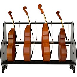 A&S Crafted Products Band Room 4 Double Bass Storage Rack