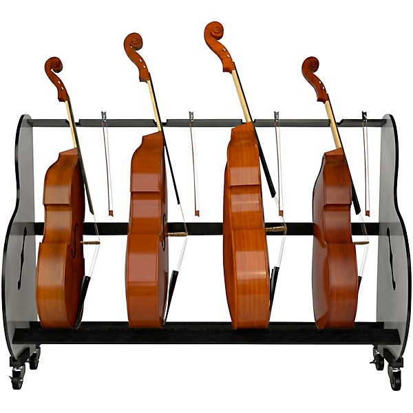 A&S Crafted Products Band Room 4 Double Bass Storage Rack