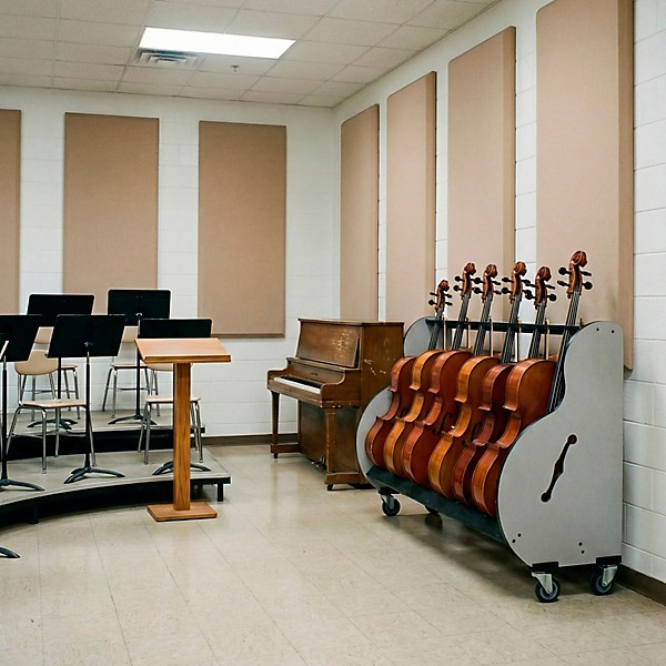 A&S Crafted Products Band Room 6 Cello Storage Rack