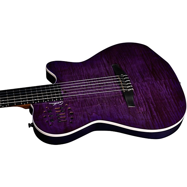 Godin ACS Nylon Steve Stevens Signature 25th Anniversary Acoustic-Electric Guitar - Purple