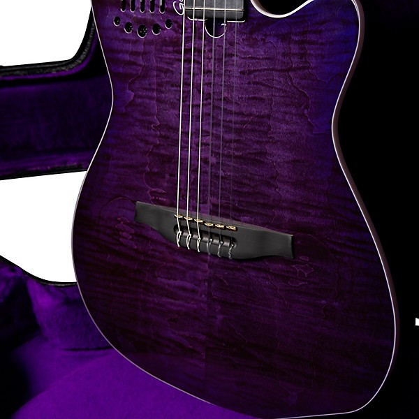 Godin ACS Nylon Steve Stevens Signature 25th Anniversary Acoustic-Electric Guitar - Purple