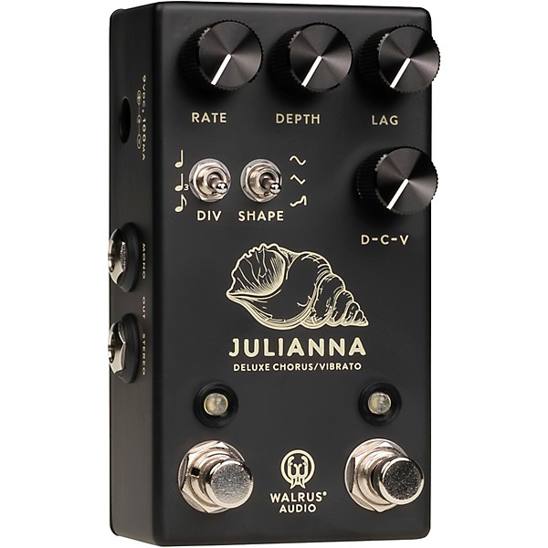Walrus Audio Minimal Series Julianna Stereo Analog Chorus/Vibrato Pedal - Black