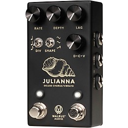 Walrus Audio Minimal Series Julianna Stereo Analog Chorus/Vibrato Pedal - Black