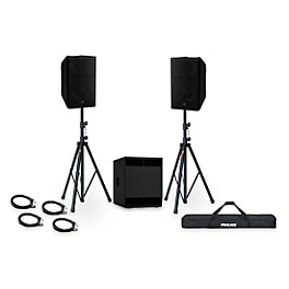 Yamaha DXR15mk3 15" 2000W Powered Loudspeaker Package With DXS18mk3 18" 2500W Powered Subwoofer, Stands & Cables