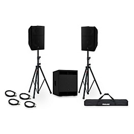 Yamaha CXR12mk3 12" 1100W Passive Loudspeaker Package With CXS15mk3 15" 1300W Passive Subwoofer, Stands & Cables