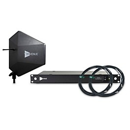 RF Venue 4-Channel Wireless Microphone Upgrade Pack with Diversity Fin IPX Antenna - Black