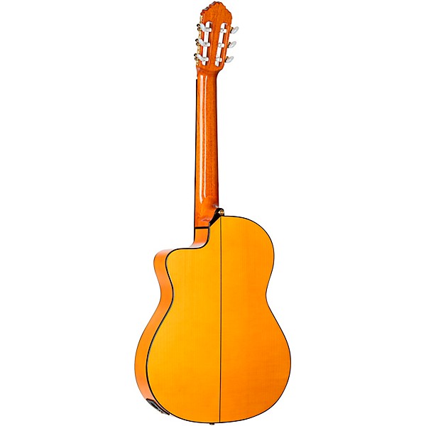 Ortega Traditional Series RCE270FT Thinline Acoustic-Electric Classical Guitar - Natural