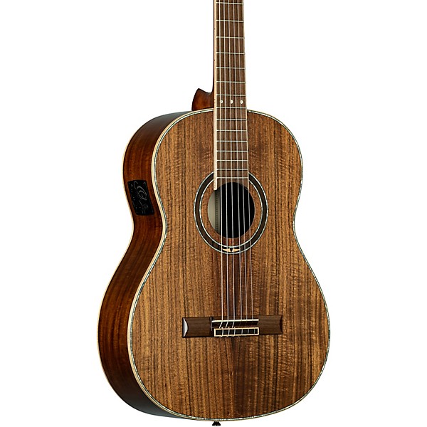 Ortega 30th Anniversary Slim Neck Acoustic-Electric Classical Guitar - Natural