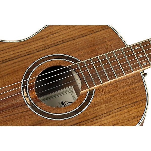 Ortega 30th Anniversary Slim Neck Acoustic-Electric Classical Guitar - Natural