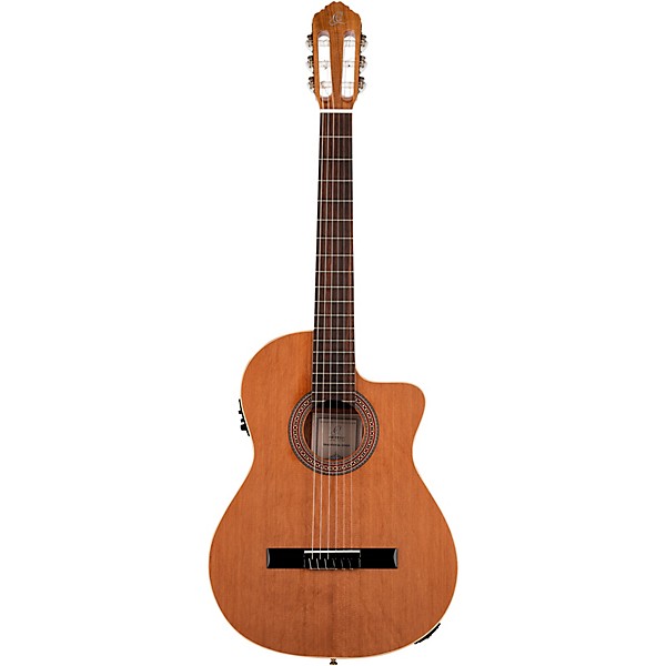 Ortega Traditional Series RCE180GT Thinline Acoustic-Electric Classical Guitar - Natural