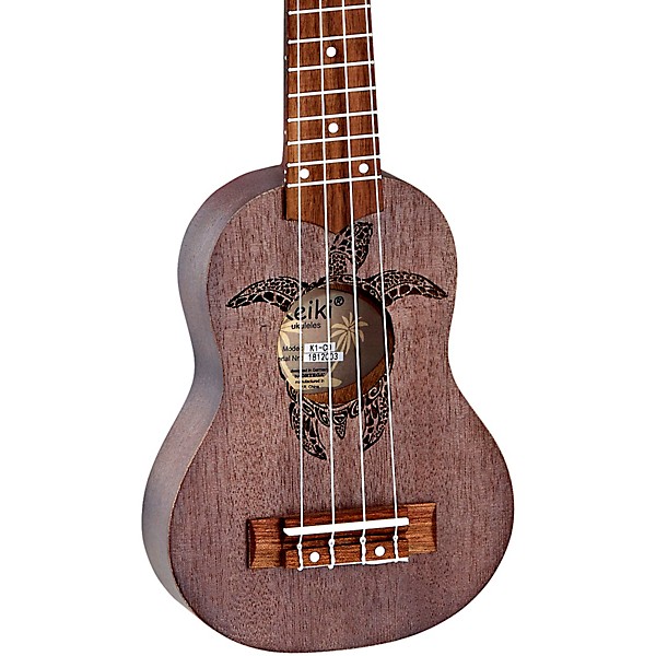 Ortega Keiki K1 Series Sopranino Ukulele - Transparent Black