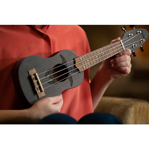 Ortega Keiki K1 Series Sopranino Ukulele - Transparent Black