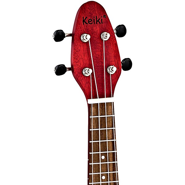 Ortega Keiki K1 Series Sopranino Ukulele - Fire Red
