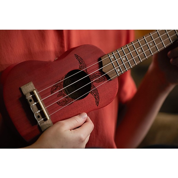 Ortega Keiki K1 Series Sopranino Ukulele - Fire Red