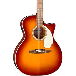 Fender California Deluxe Newporter CE Acoustic-Electric Guitar - Sienna Sunburst