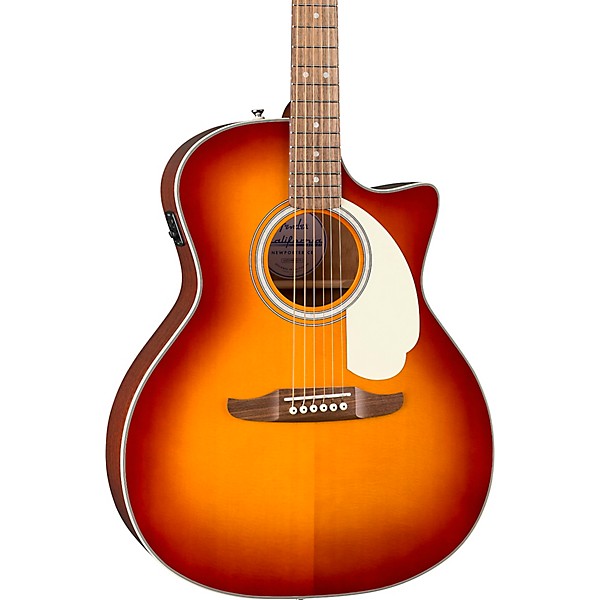 Fender California Deluxe Newporter CE Acoustic-Electric Guitar - Sienna Sunburst