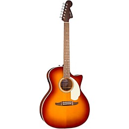 Fender California Deluxe Newporter CE Acoustic-Electric Guitar - Sienna Sunburst