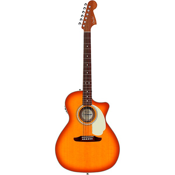 Fender California Deluxe Newporter CE Acoustic-Electric Guitar - Sienna Sunburst