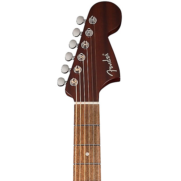Fender California Deluxe Newporter CE Acoustic-Electric Guitar - White Blonde
