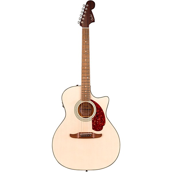 Fender California Deluxe Newporter CE Acoustic-Electric Guitar - White Blonde