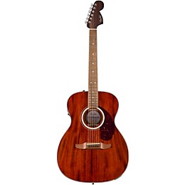 Fender California Deluxe Monterey All-Mahogany Acoustic-Electric Guitar - Natural Mahogany