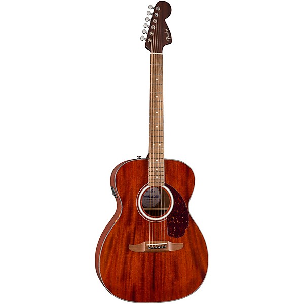 Fender California Deluxe Monterey All-Mahogany Acoustic-Electric Guitar - Natural Mahogany