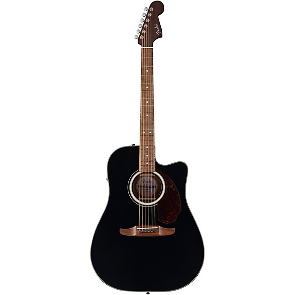 Fender California Deluxe Redondo CE Acoustic-Electric Guitar - Black