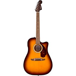 Fender California Deluxe Redondo CE Acoustic-Electric Guitar - Honey Sunburst