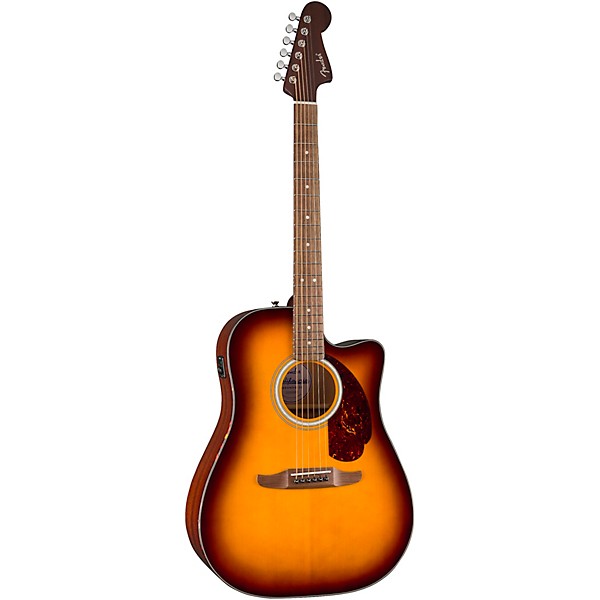 Fender California Deluxe Redondo CE Acoustic-Electric Guitar - Honey Sunburst