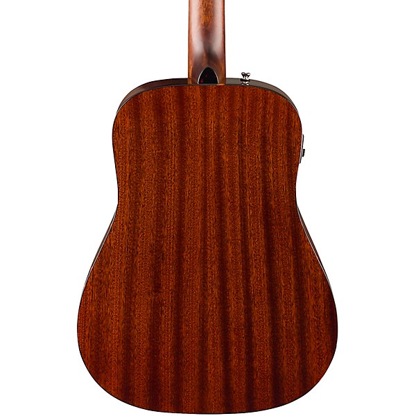 Fender California Deluxe Redondo Jr. All-Mahogany Acoustic-Electric Guitar - Natural Mahogany