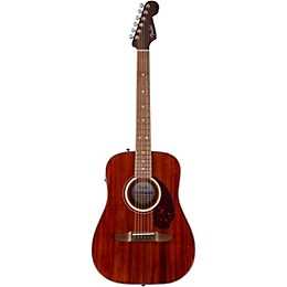 Fender California Deluxe Redondo Jr. All-Mahogany Acoustic-Electric Guitar - Natural Mahogany