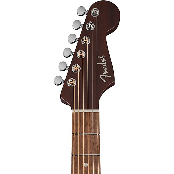 Fender California Deluxe Redondo Jr. All-Mahogany Acoustic-Electric Guitar - Natural Mahogany