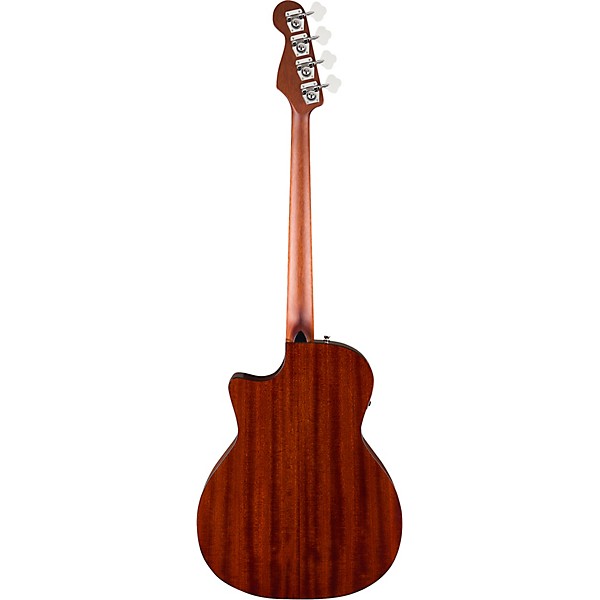 Fender California Deluxe Kingman All-Mahogany Acoustic-Electric Bass Guitar - Natural Mahogany