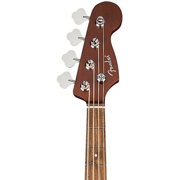Fender California Deluxe Kingman All-Mahogany Acoustic-Electric Bass Guitar - Natural Mahogany