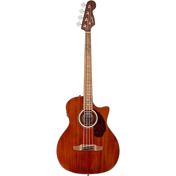 Fender California Deluxe Kingman All-Mahogany Acoustic-Electric Bass Guitar - Natural Mahogany