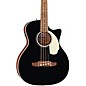 Fender California Deluxe Kingman Acoustic-Electric Bass Guitar - Black thumbnail