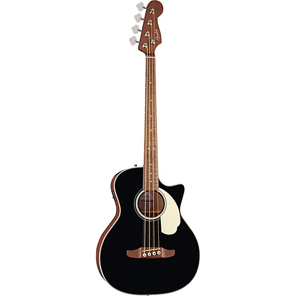 Fender California Deluxe Kingman Acoustic-Electric Bass Guitar - Black