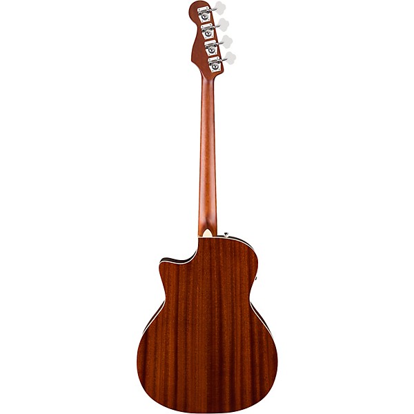 Fender California Deluxe Kingman Acoustic-Electric Bass Guitar - Black
