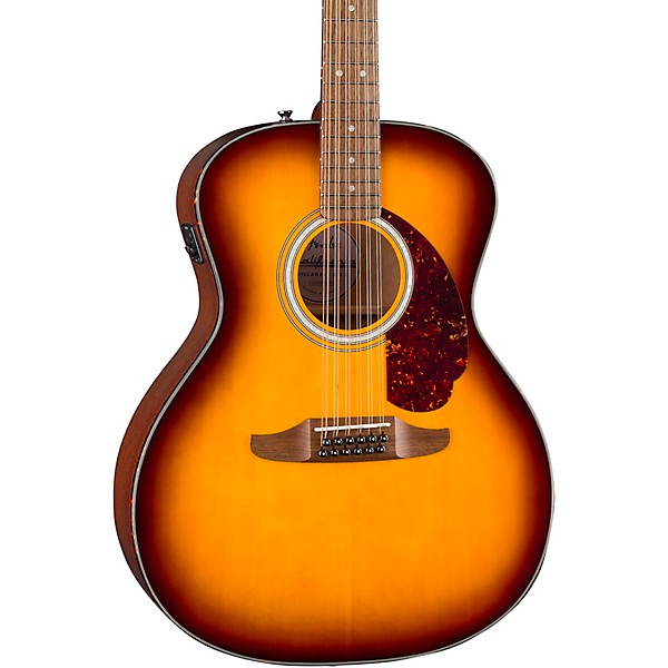 Fender California Deluxe Villager 12-String Acoustic-Electric Guitar - Honey Sunburst