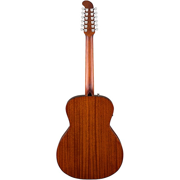 Fender California Deluxe Villager 12-String Acoustic-Electric Guitar - Honey Sunburst