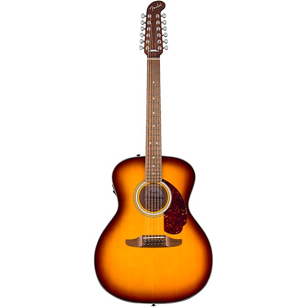 Fender California Deluxe Villager 12-String Acoustic-Electric Guitar - Honey Sunburst