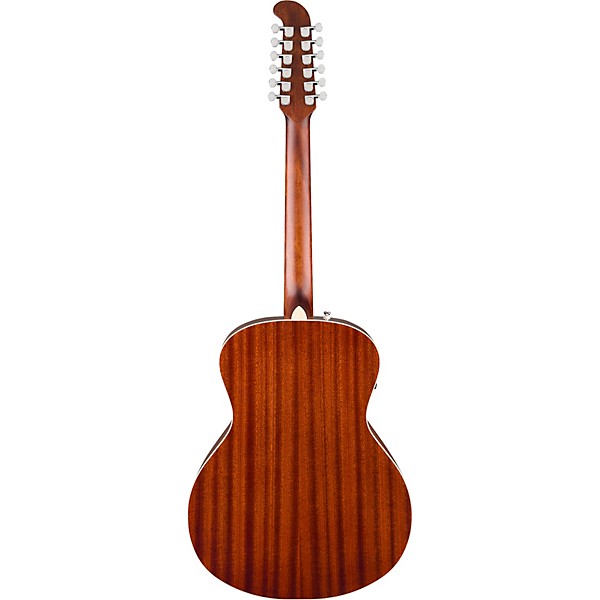 Fender California Deluxe Villager 12-String Acoustic-Electric Guitar - Black