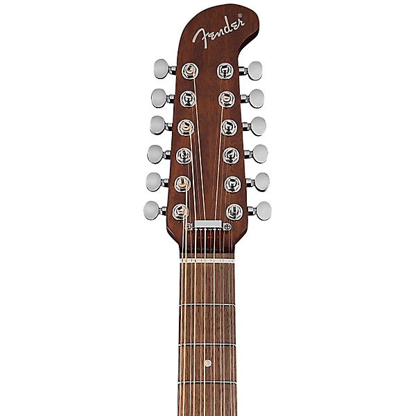 Fender California Deluxe Villager 12-String Acoustic-Electric Guitar - Black