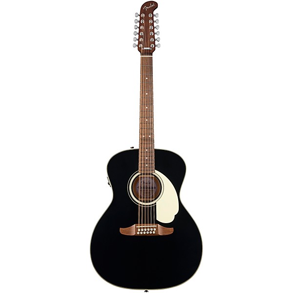 Fender California Deluxe Villager 12-String Acoustic-Electric Guitar - Black