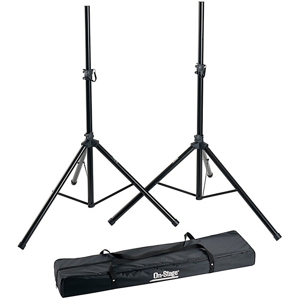 On-Stage SSP7650 Speaker Stand Pack With Carry Bag