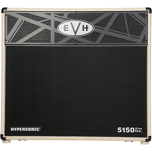 EVH 5150III Hypersonic 6L6 50W 2x12" Guitar Combo Amp - Ivory