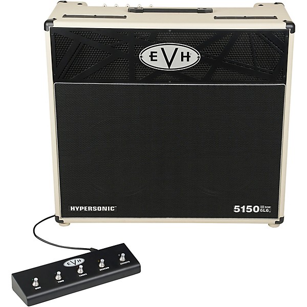 EVH 5150III Hypersonic 6L6 50W 2x12" Guitar Combo Amp - Ivory